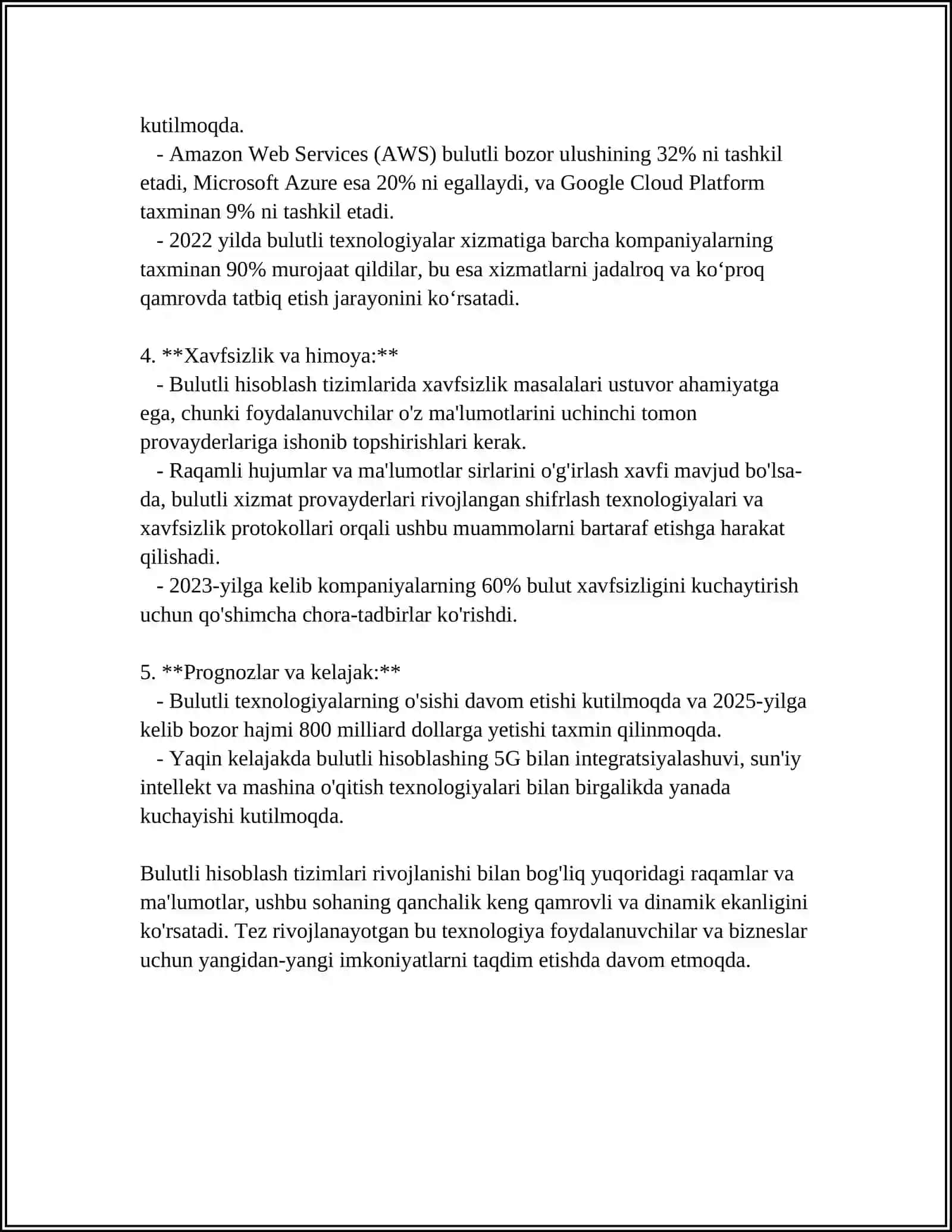 BULUTLI TEXNOLOGIYALAR 4