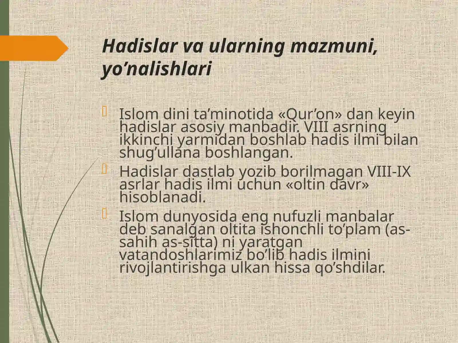 Dinshunoslik fanidan tayyorlangan taqdimot 4