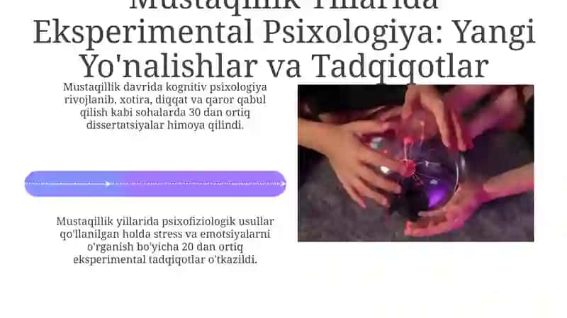 O'zbekistonda Eksperimental Psixologiyaning Rivojlanishi: Tarixiy Obzor 4