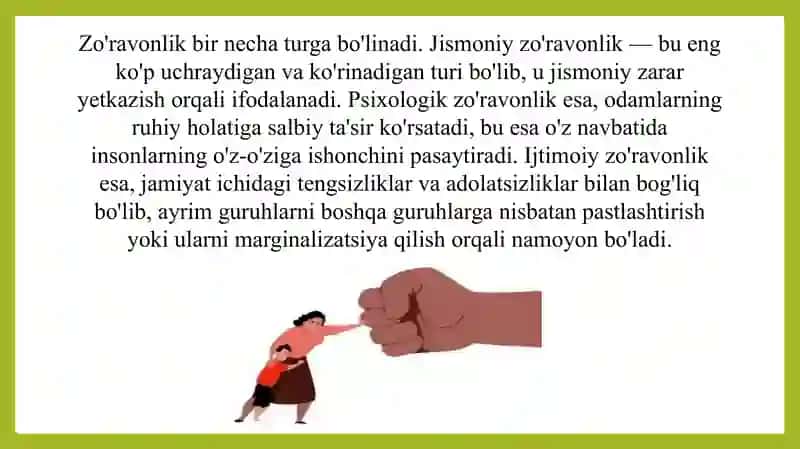 Zo'ravonlikka qarshi kurash 4