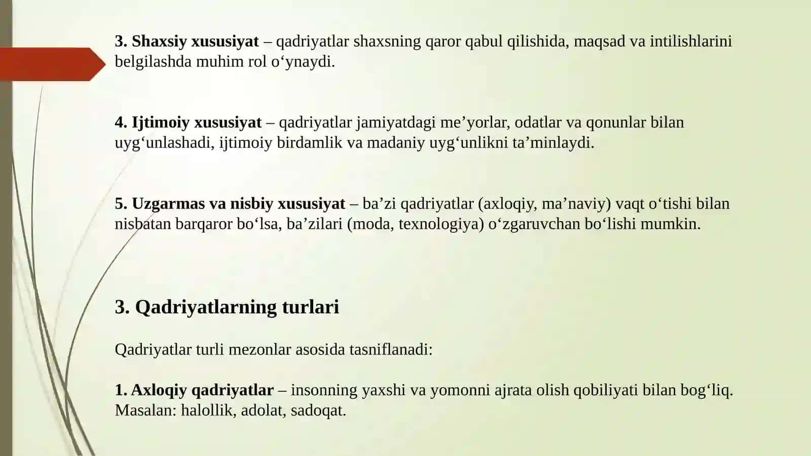 Qadriyattushunchasi: ma’nosivaumumiytavsifi 4