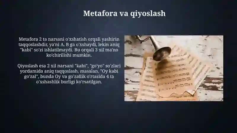 Xalq qo'shiqlarida badiiy til: Kirish 4