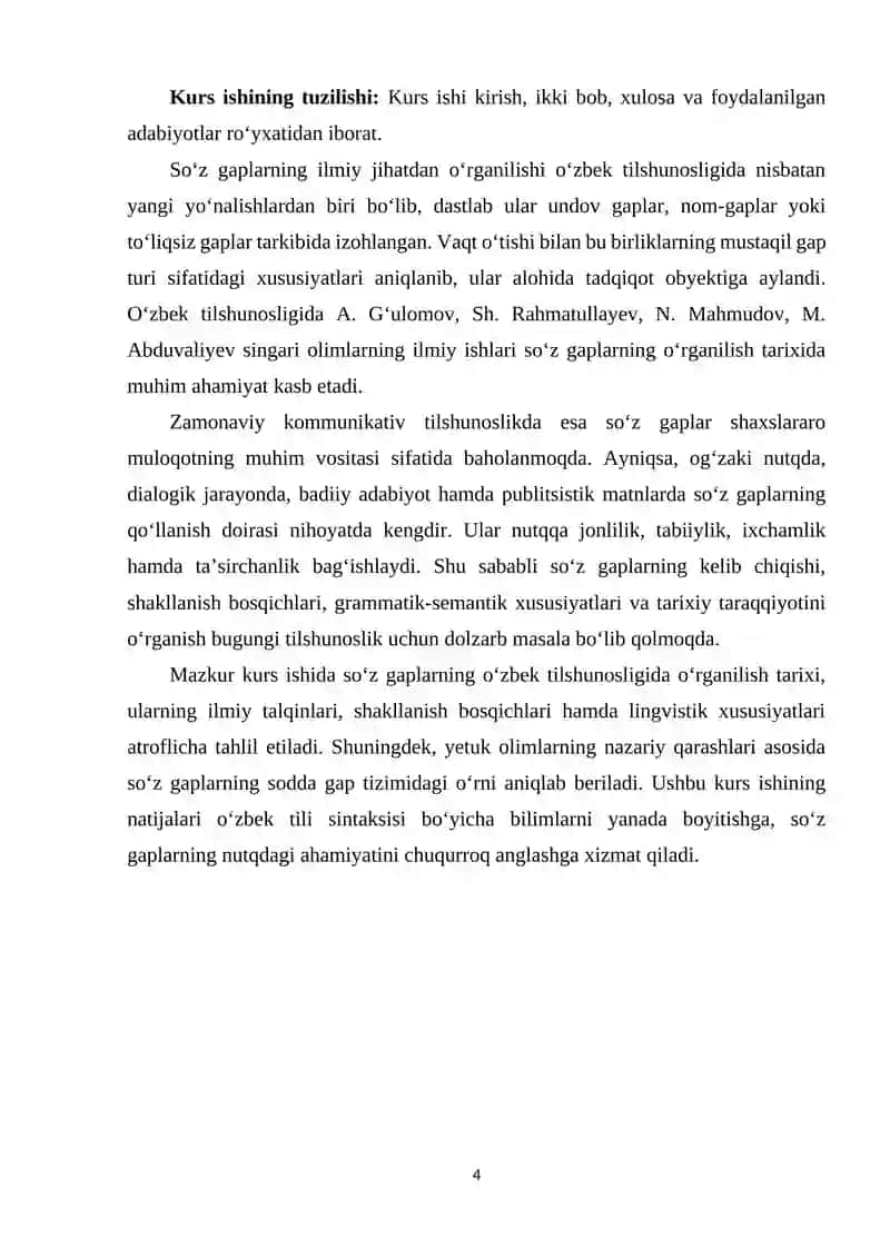 SO‘Z-GAPLARNING O‘RGANILISH TARIXI 4