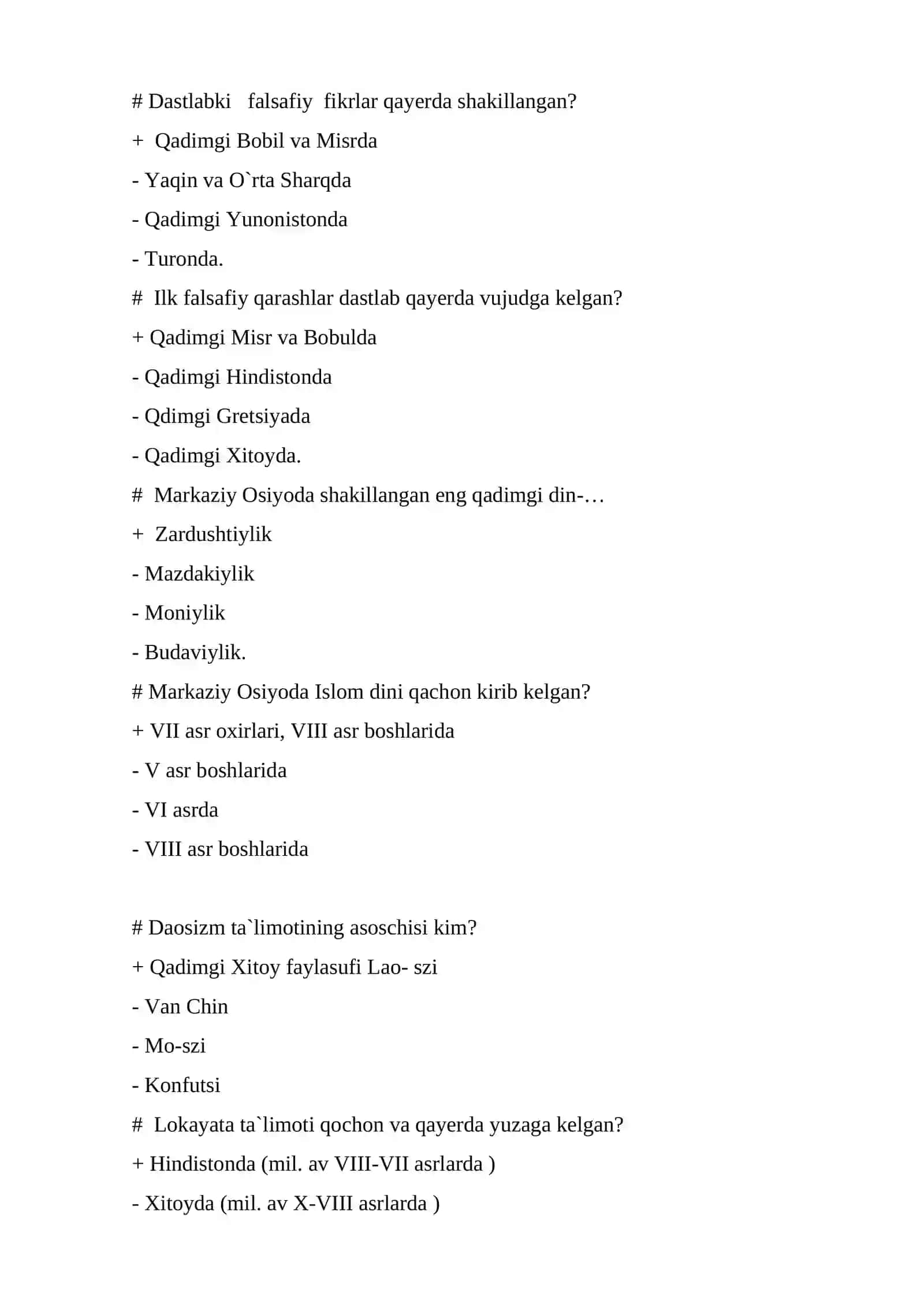Falsafaning o`rganish obekti 4