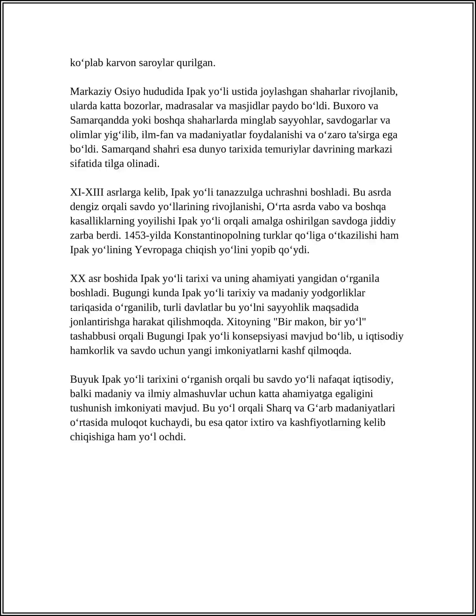BUYUK IPAK YÒLI 4