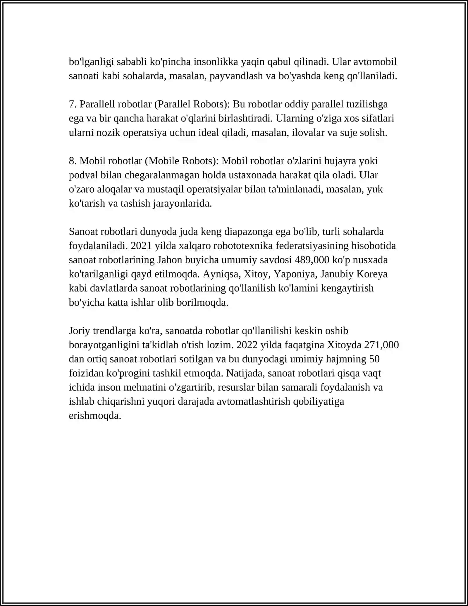 Sanoat Roboti va uning Strukturasi 4