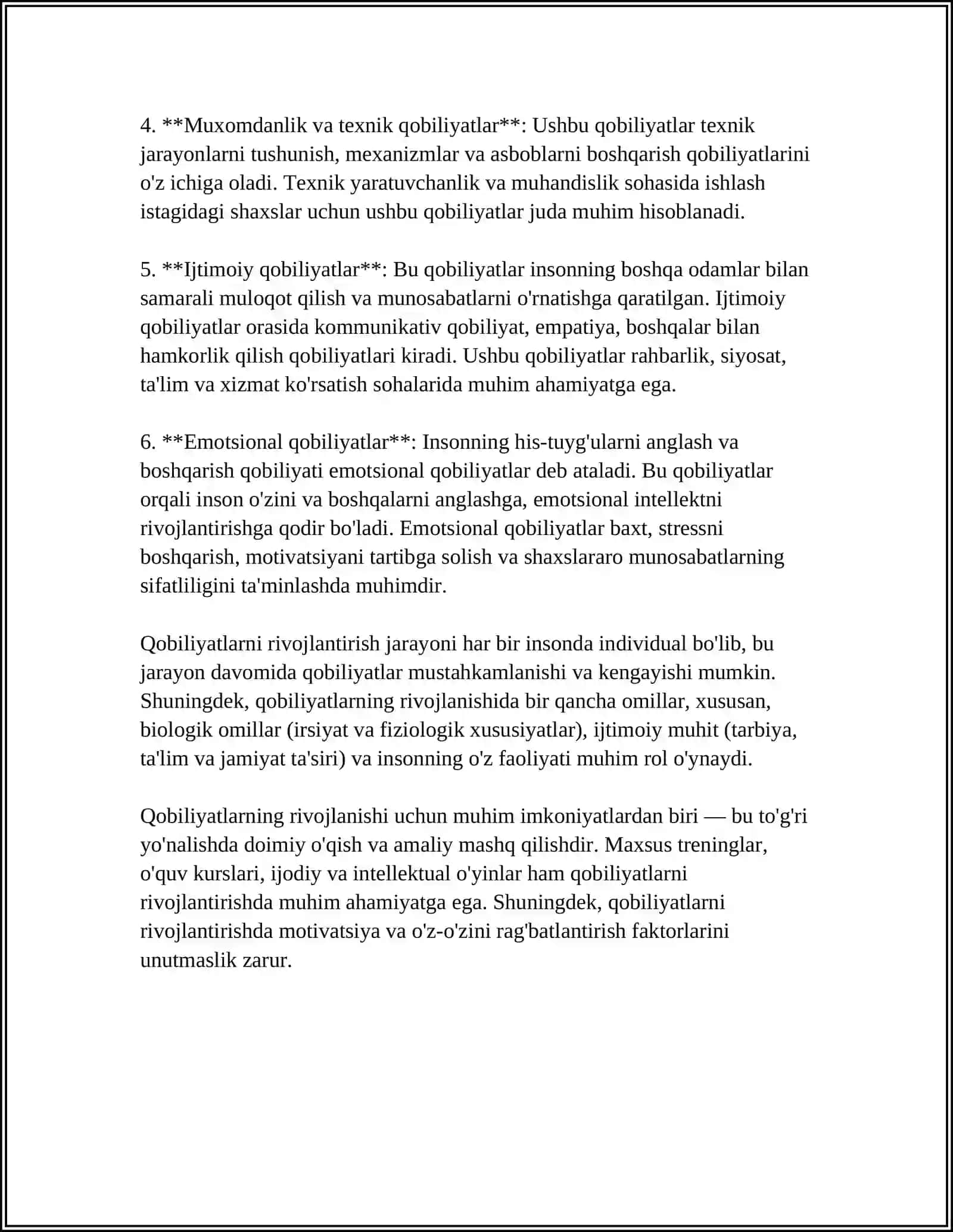 QOBILIYAT 4