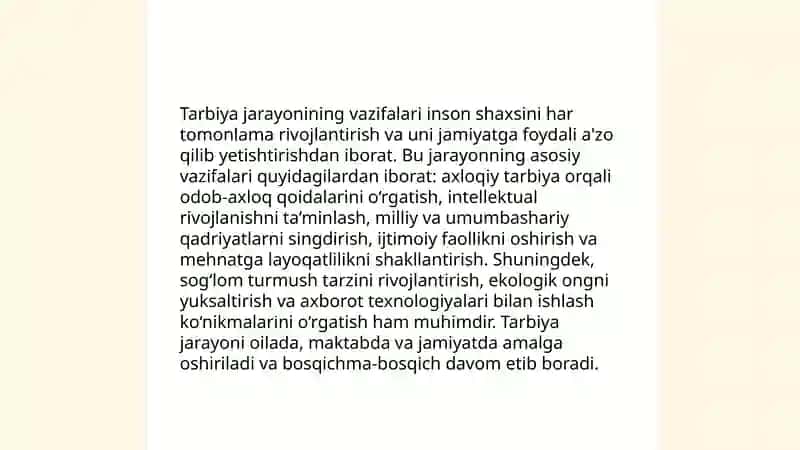Tarbiyaning masad va vazifalari 4