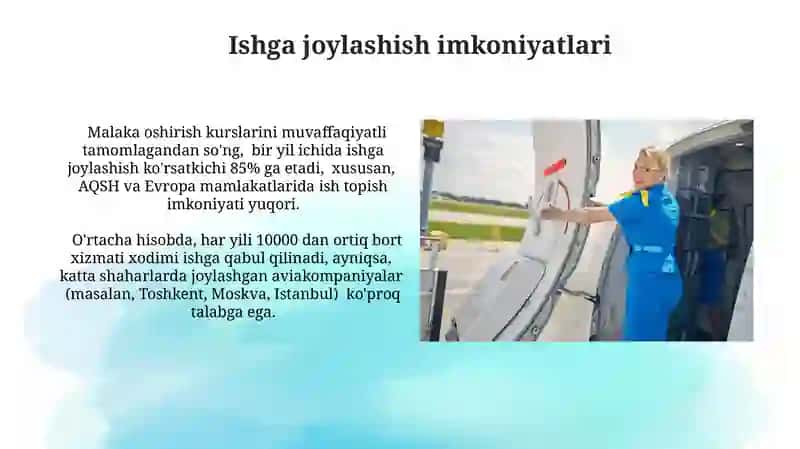 Mening kelajakdagi kasbim: Styuardessalik 4