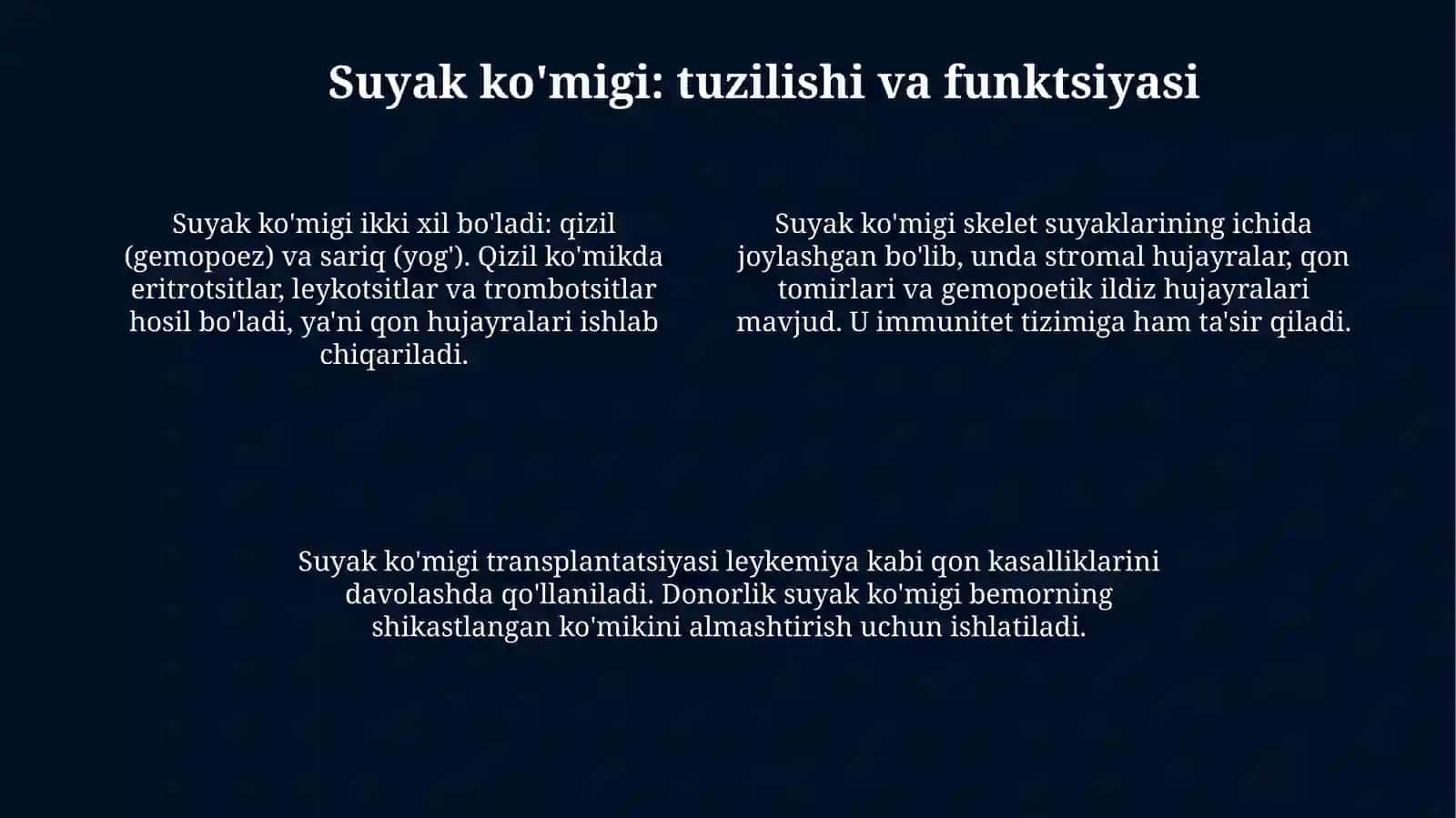 Qon Yaratuvchi immunHimoyaaʼzolari 4