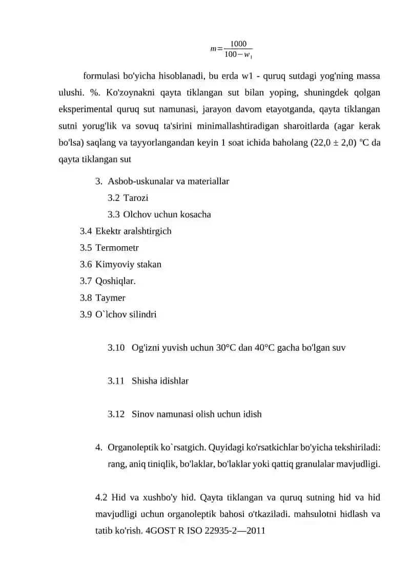 Sut va sut mahsulotlarining tarkibi 4