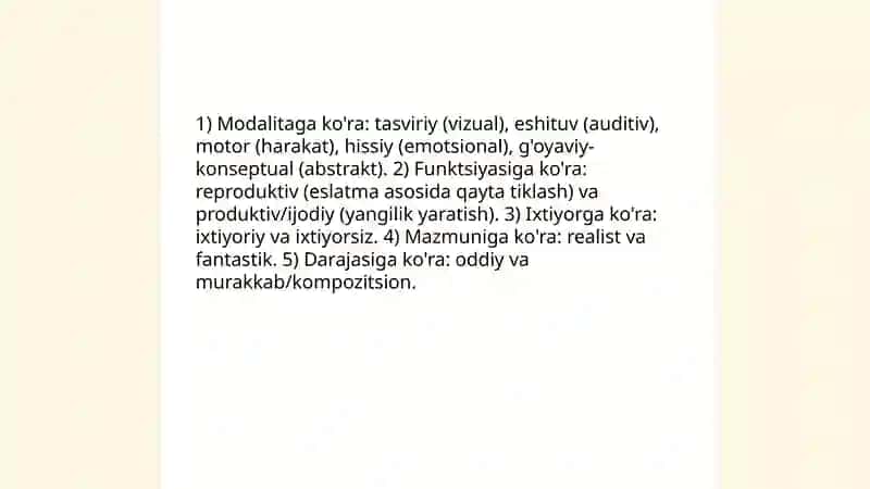 Xayol va uning turlari 4