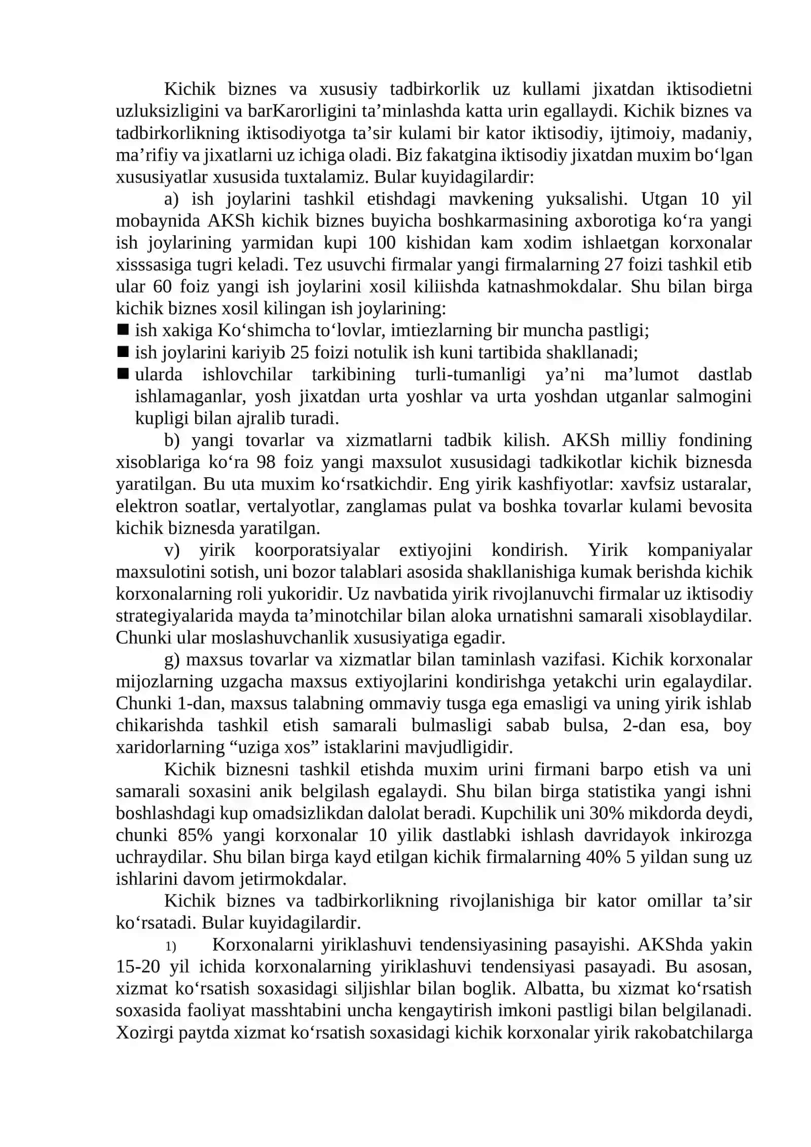 Tadbirkorlikning mohiyati 4