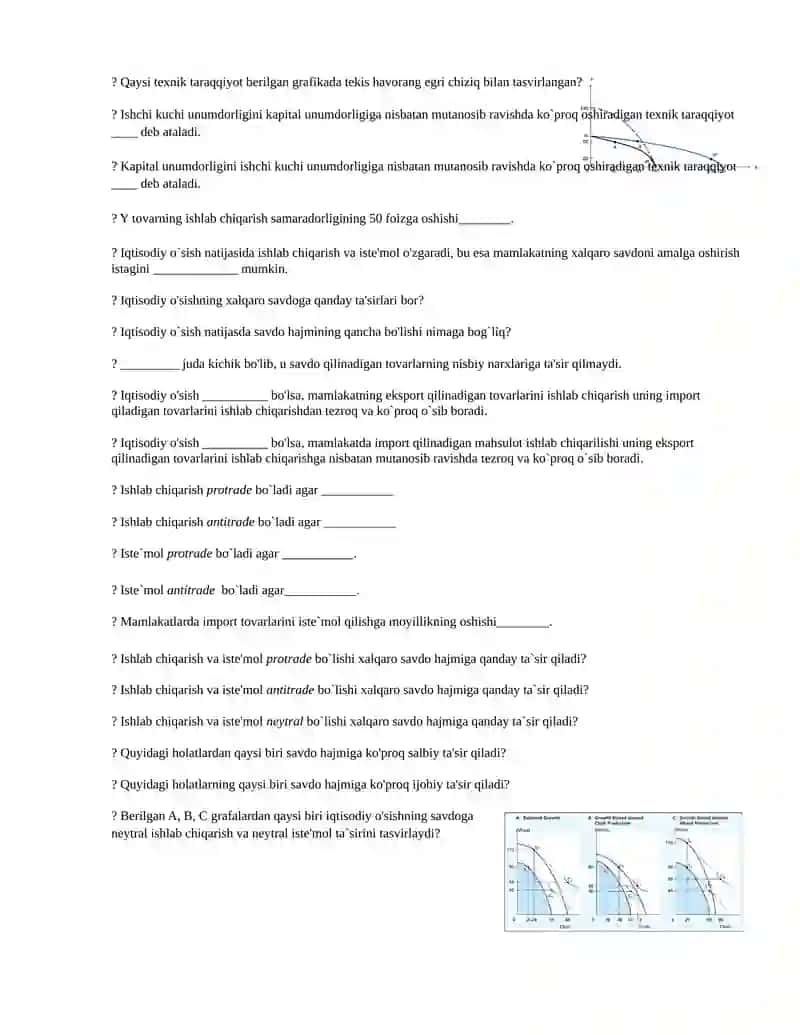 Xalqaro iqtisodiy aloqalar savollar 4