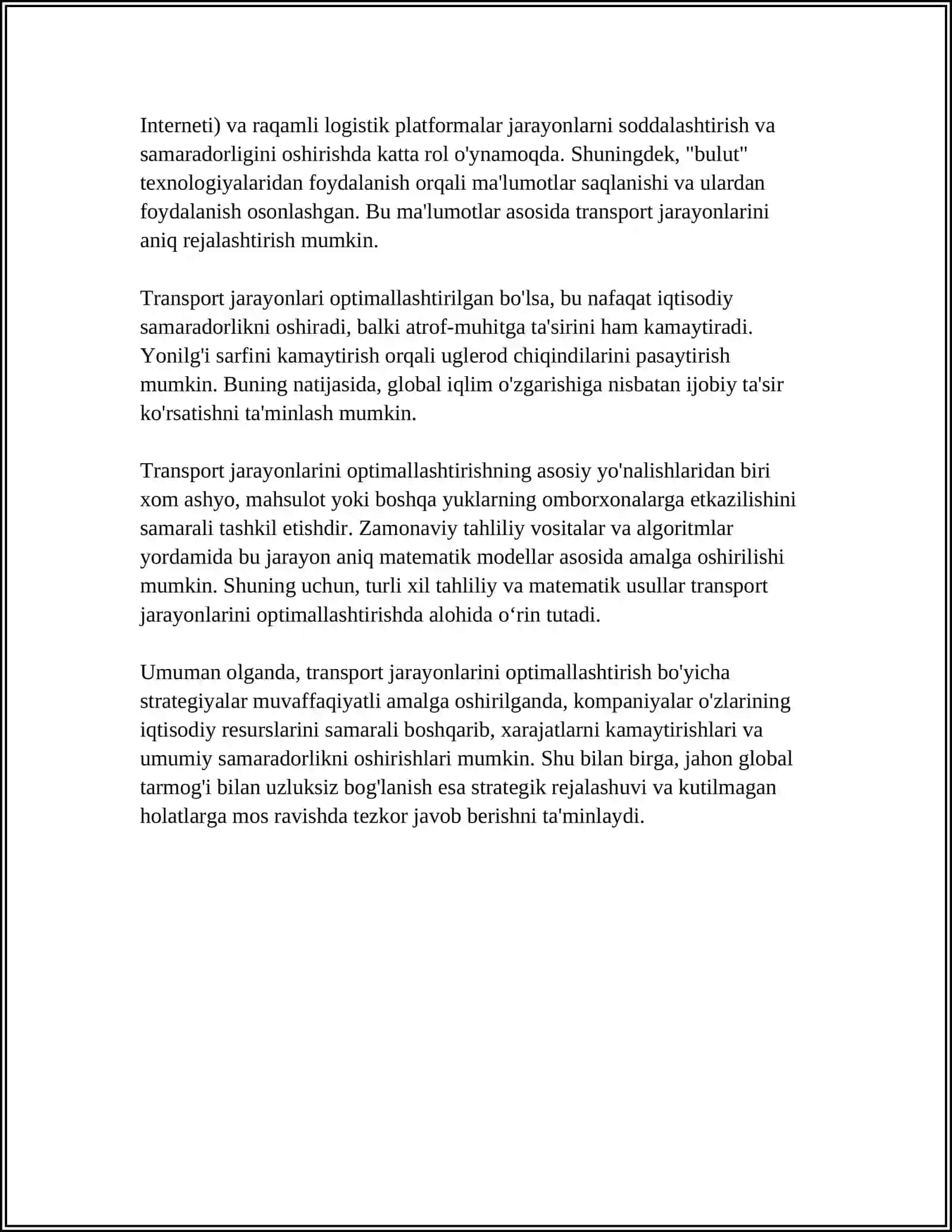 TRANSPORT VOSITASINI BOSHQARISH TEXNIKASI 4