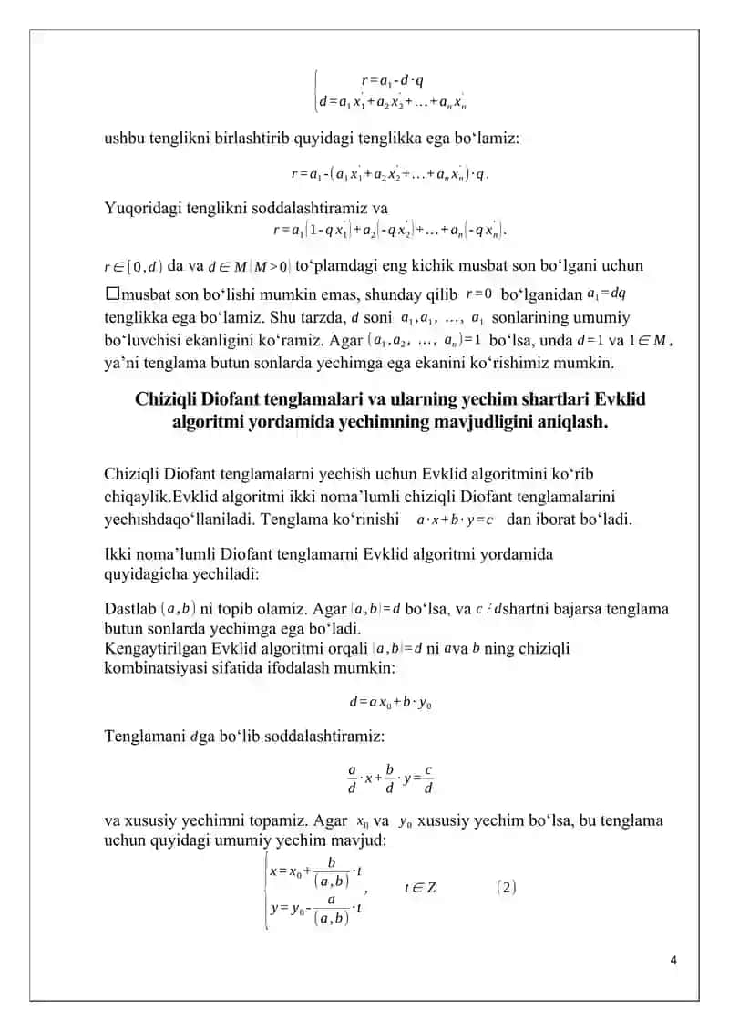 Diofant tenglamalari 4