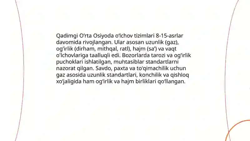 Metrologiya fanining tarixiy rivojlanishi. 4
