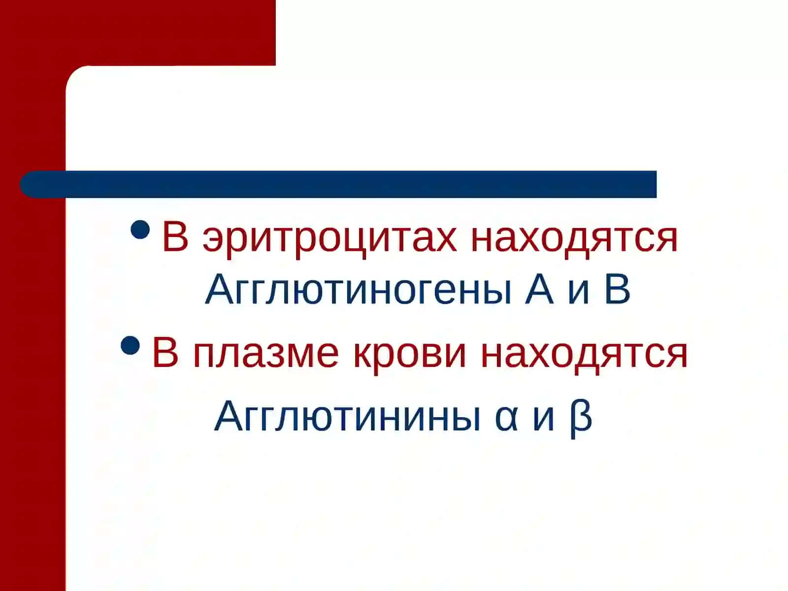 Группы крови и резус-фактор 4