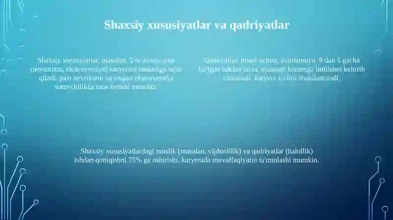 Kasb tanashdagi psixologik omillar 4