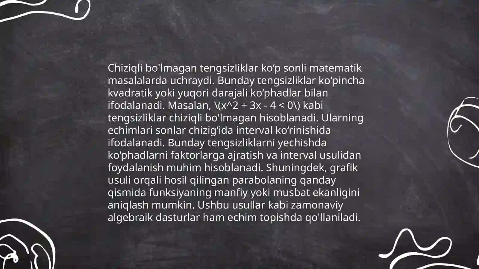 Chiziqli Tengsizliklar 4