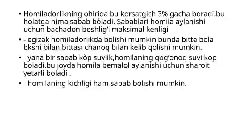 Homilaning chanoq bilan kelishi 4