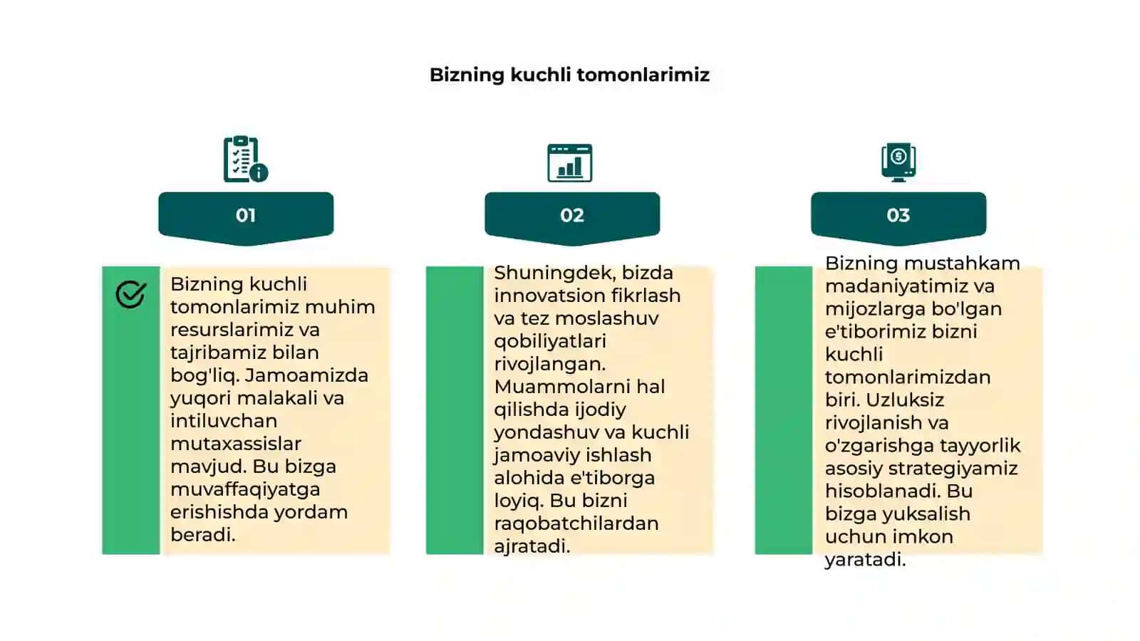 Bizning kuchli va kuchsiz tomonlarimiz 4