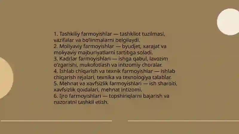 Farmoyish hujjatalari 4