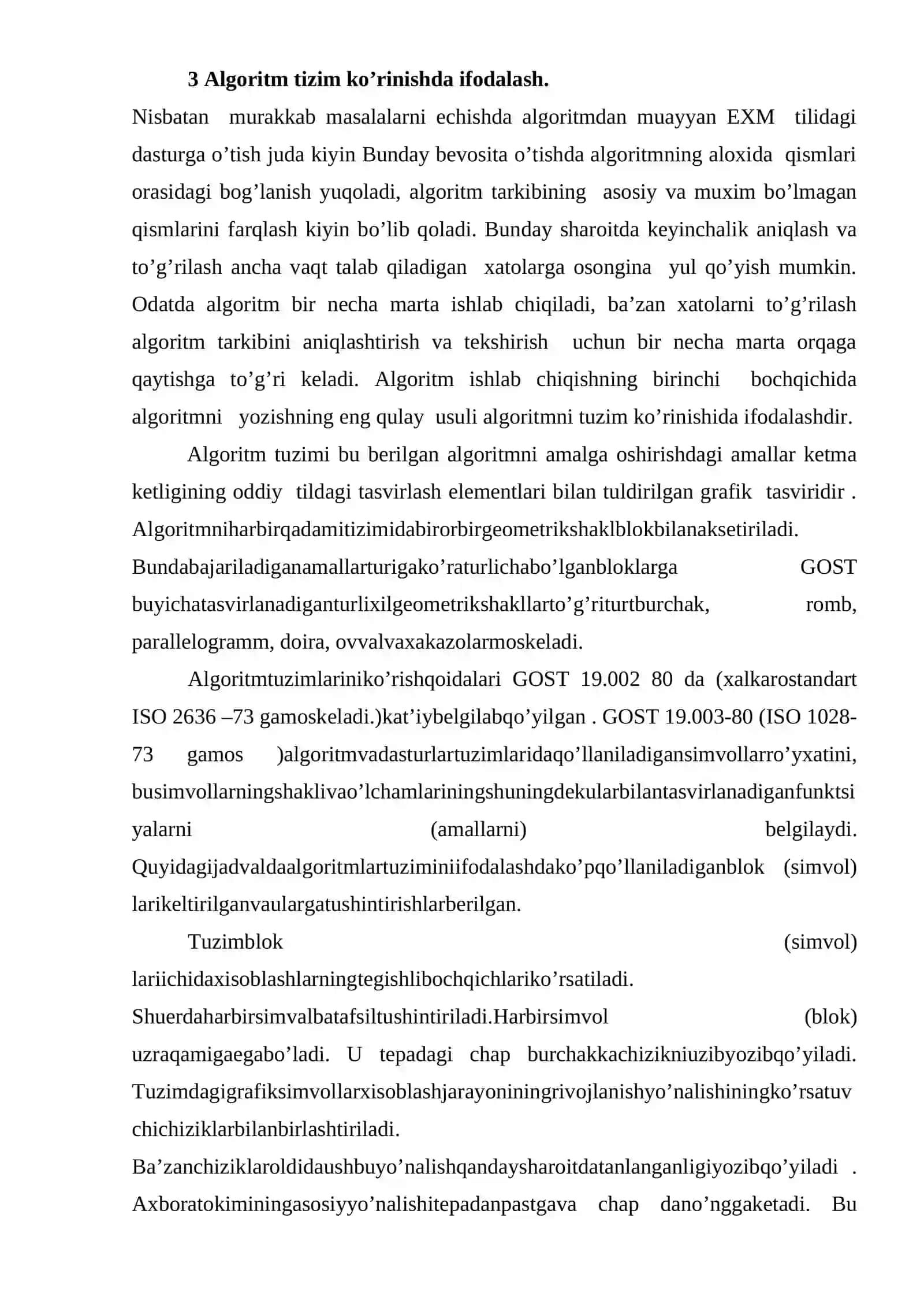Algoritmning xossalari, yozilish usullari va turlari 4