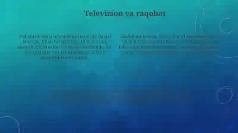 Televideniye kôngilochar sanoat sifatida 4