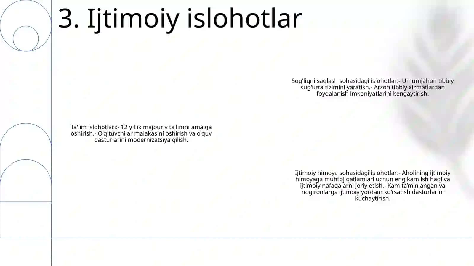O'zbekistonda Iqtisodiy Islohotlar 4