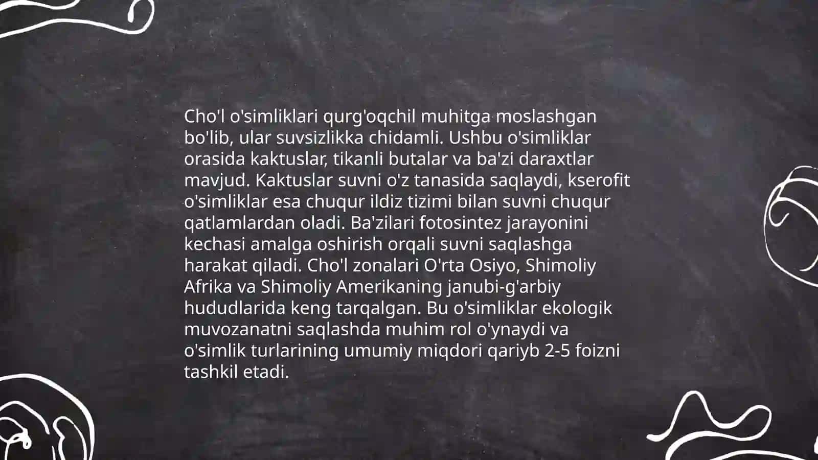 Cho'l ekotizimi 4