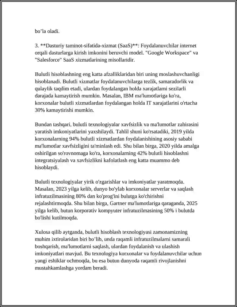 Bulutli Texnologiyalar va Tarmoqlar 4