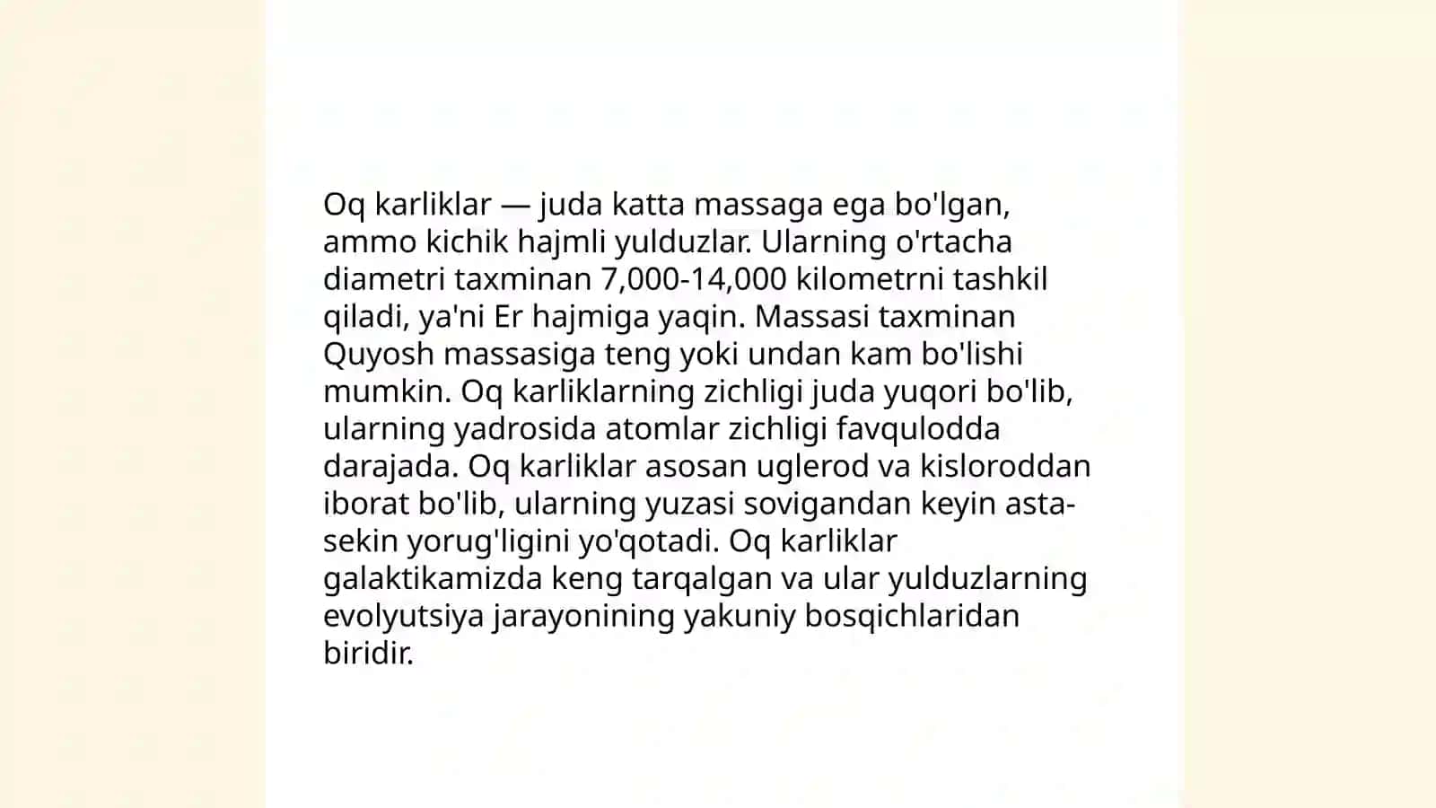 Oq karliklar 4