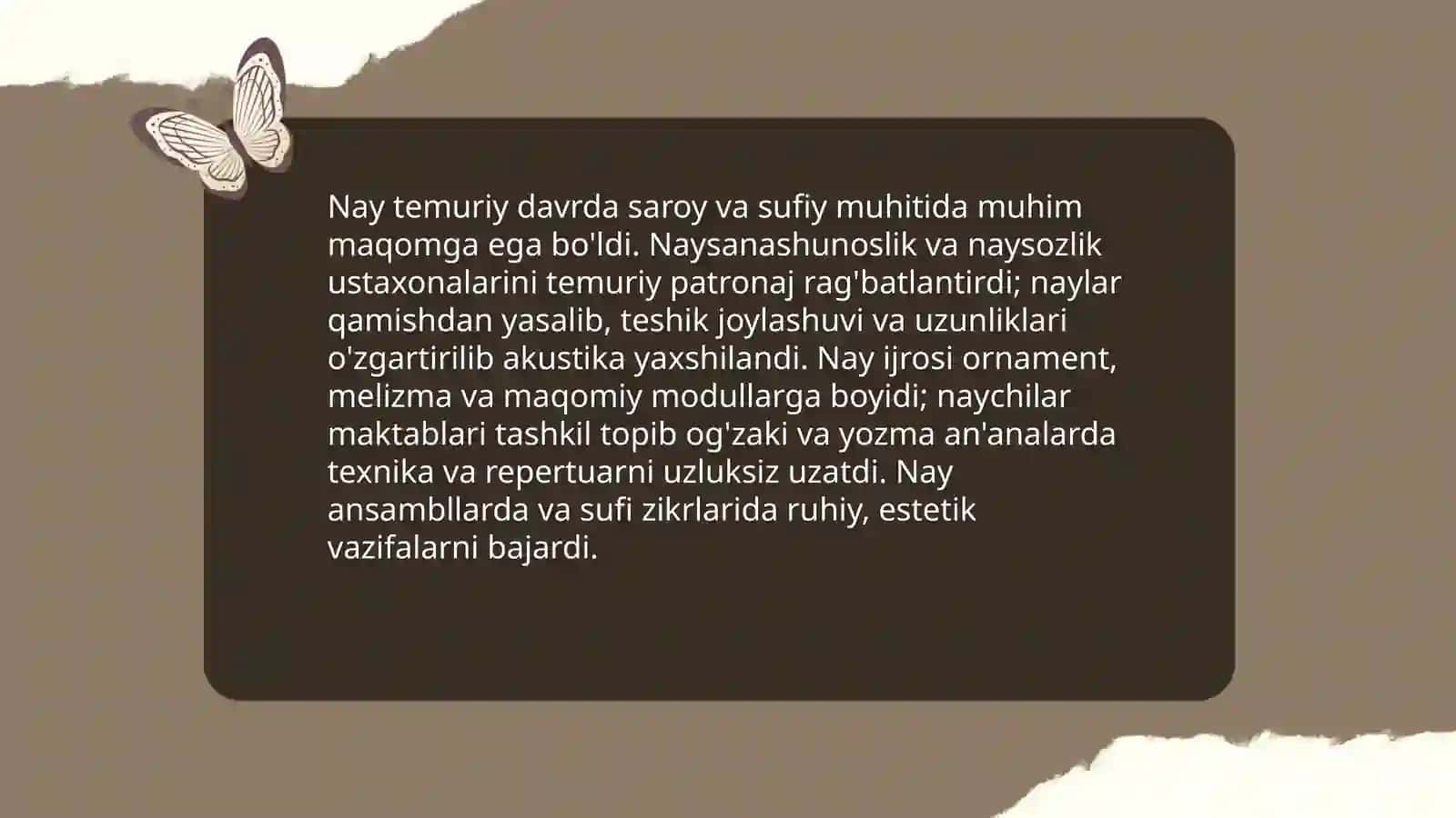 Amir Temur va temuriylar davrida musiqa cholg`ulari 4