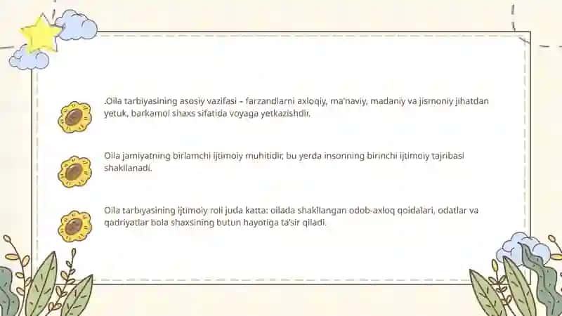 Oila tarbiyasining asoslari 4
