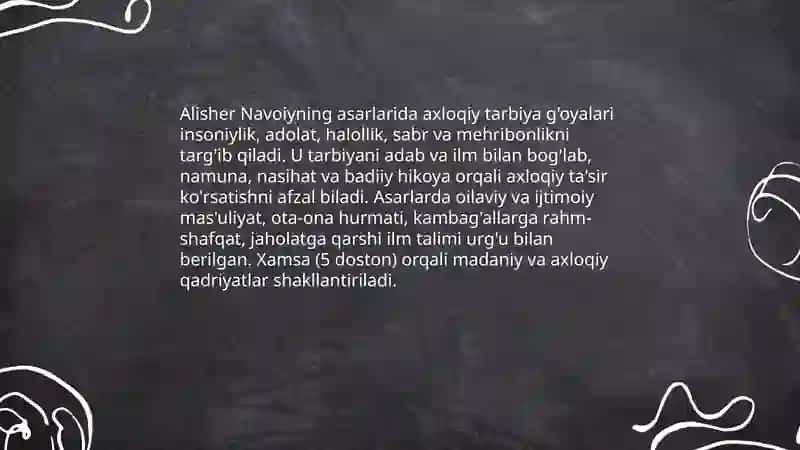 Alisher Navoiyning pedagogik qarashlari 4