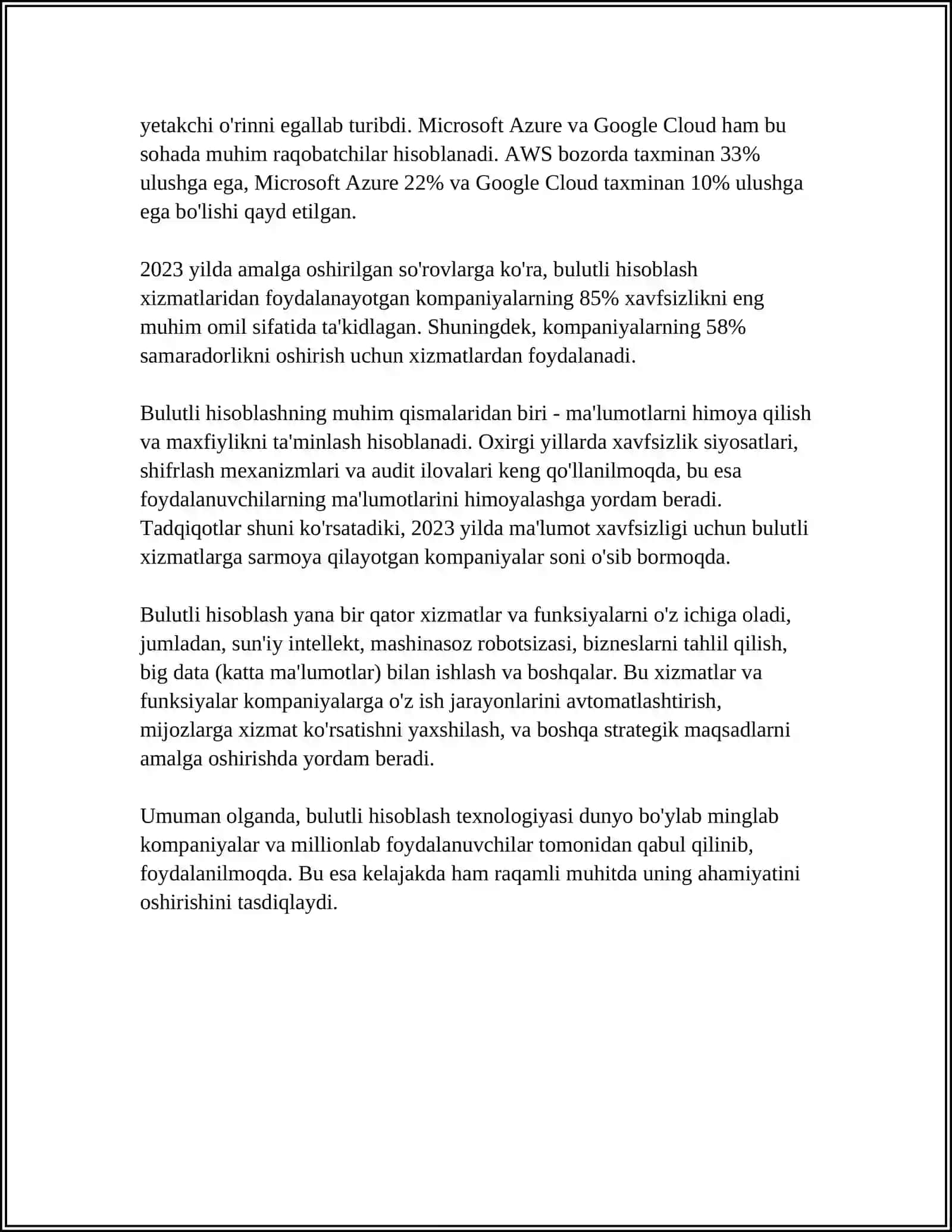 BULUTLI HISOBLASH UCHUN OPERATSION TIZIM 4