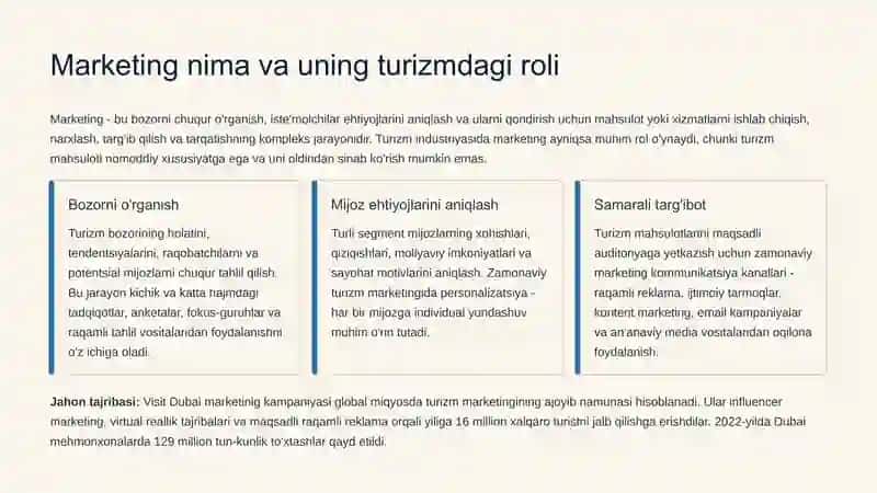 Turizmda boshqaruv va marketing faoliyati 4