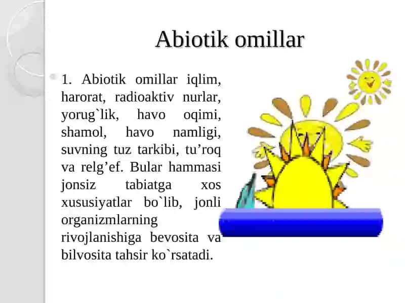 Muhit va ekologik omillar 4