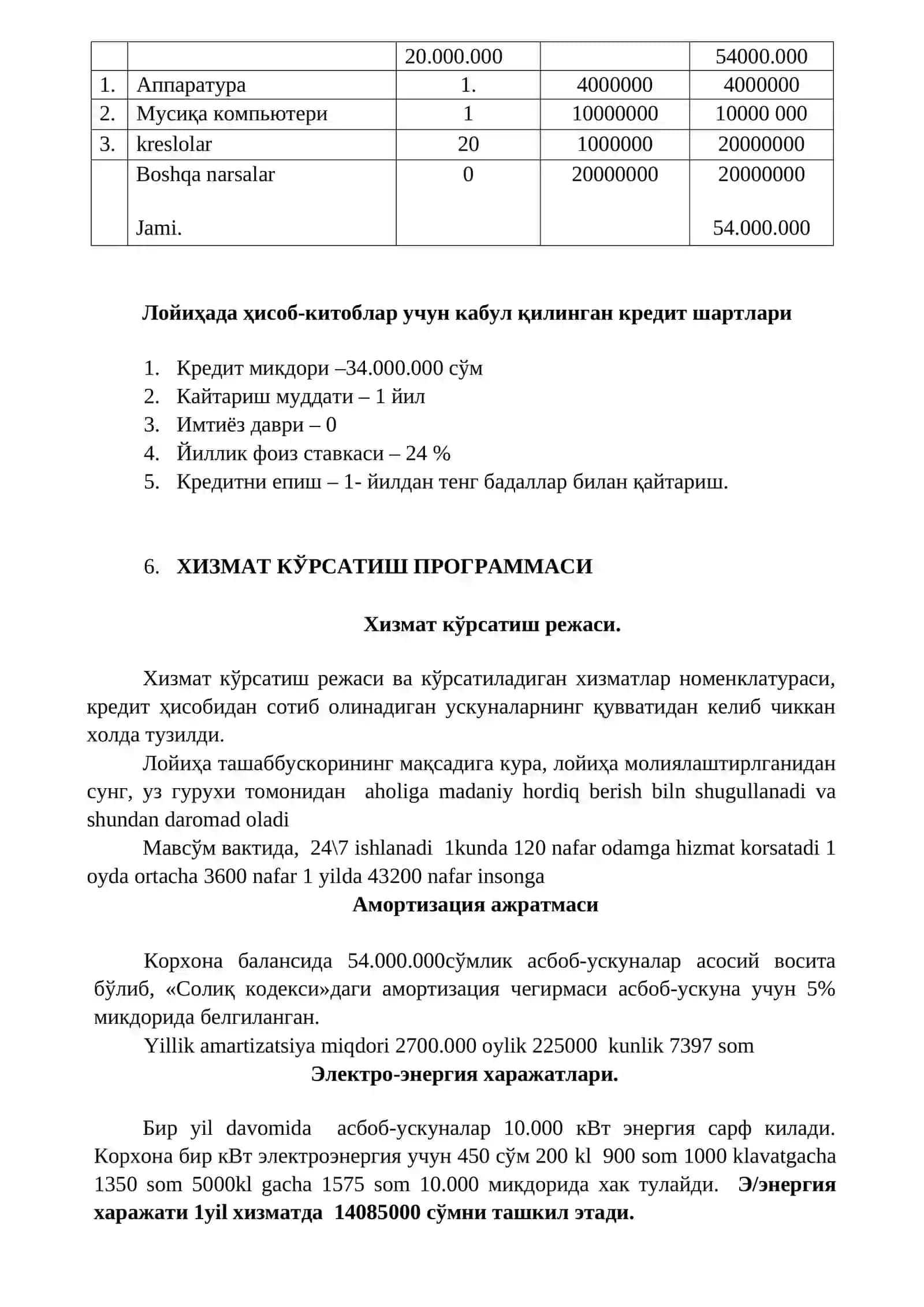 Кичик кинотеатр Biznes reja 4