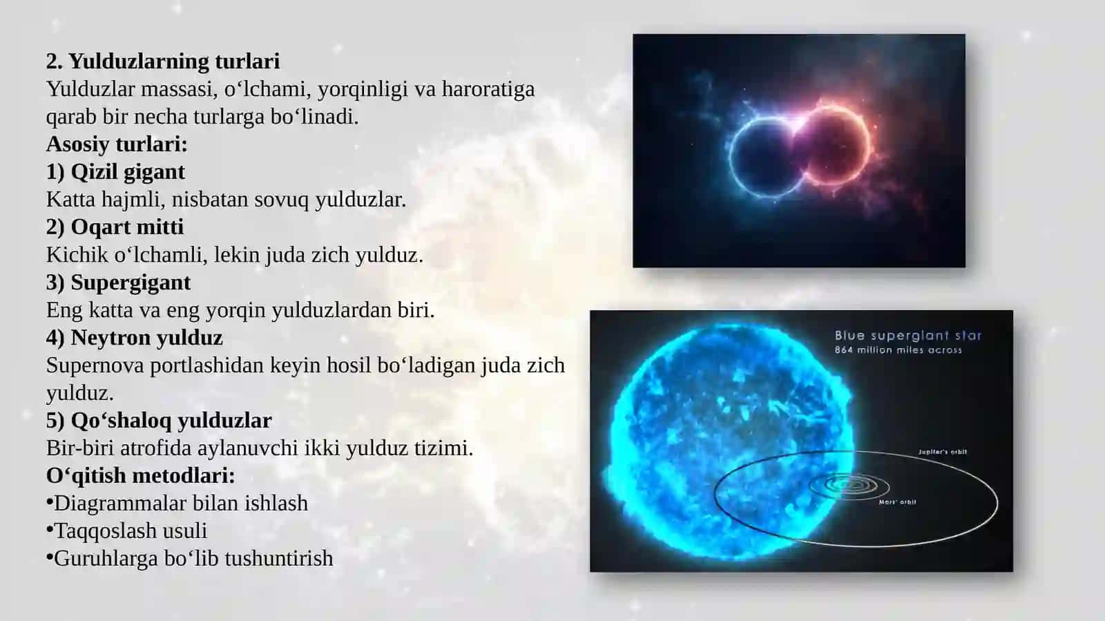 “Yulduzlar”bobinio‘qitishmetodikasi 4
