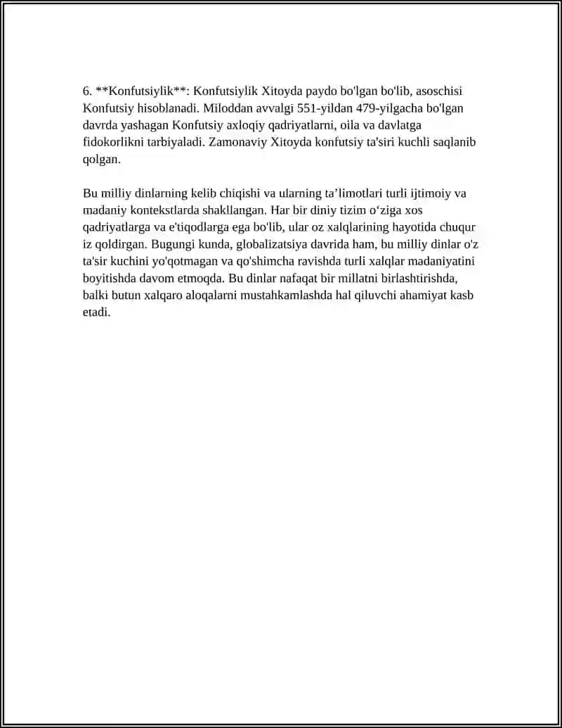 MILLIY DINLAR 4