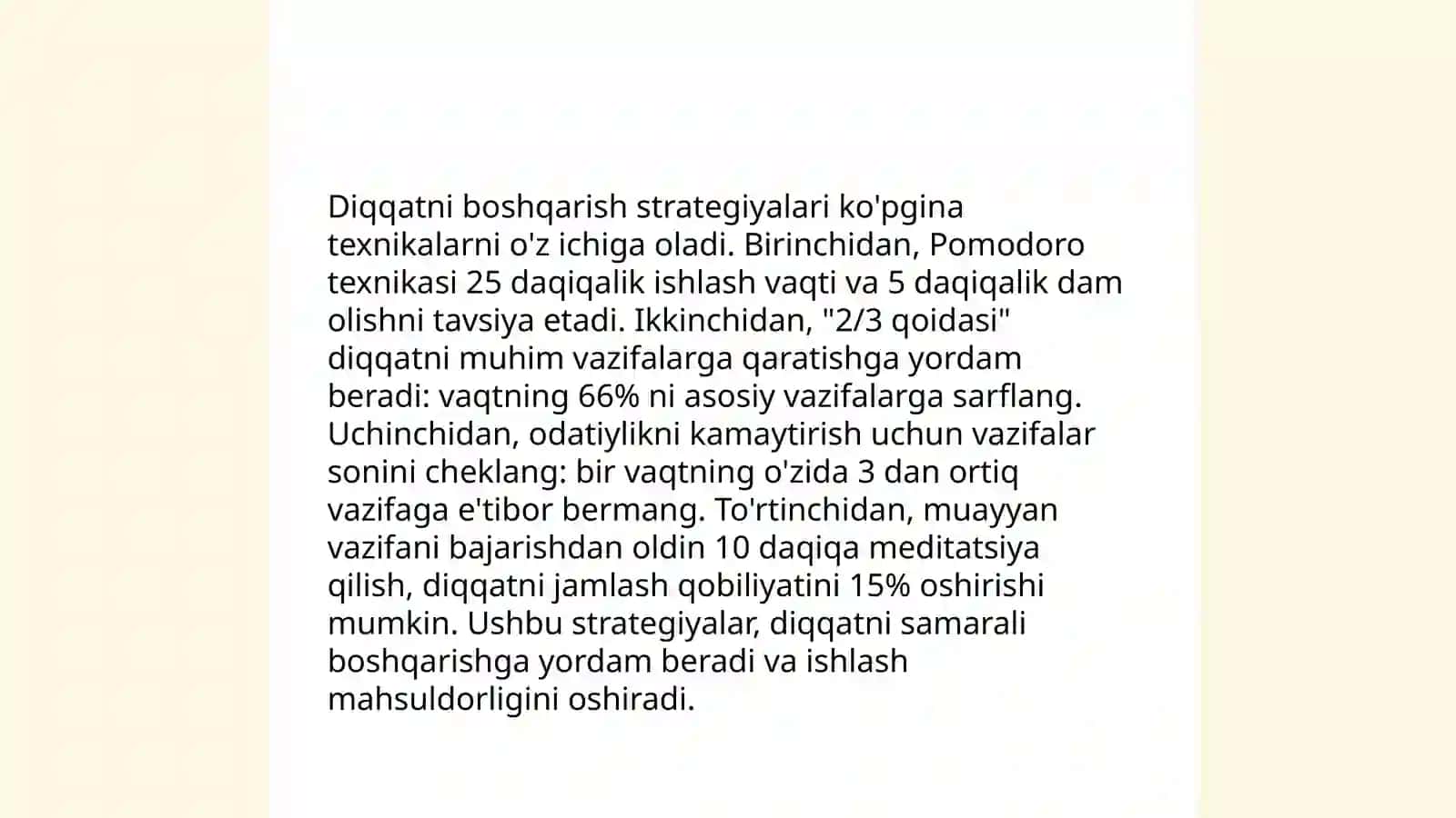 Diqqatni jamlash usullari 4