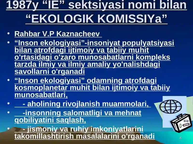 Tibbiy ekologiyani tanilish 4