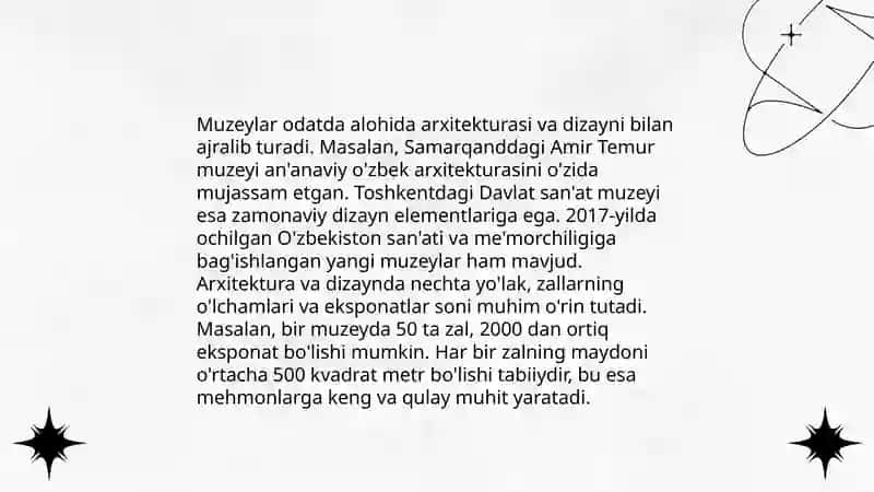 Oʻzbekiston davlat muzeyiga sayohat 4