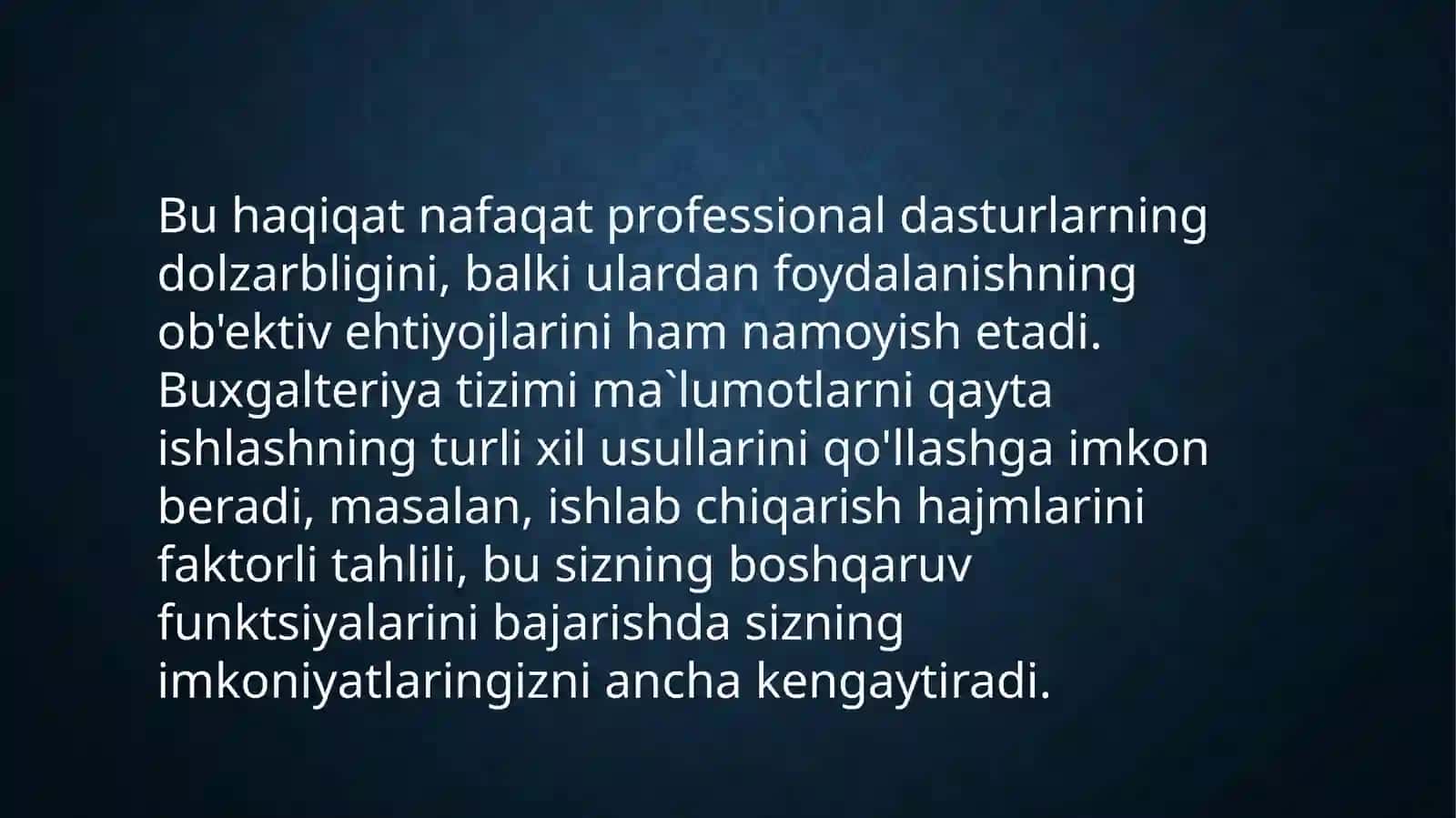 Mahsulot ishlab chiqarish hajmini tahlili 4