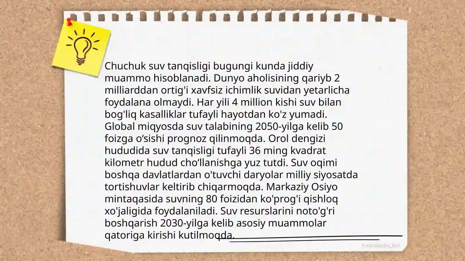 Davrimizning global muammolari 4