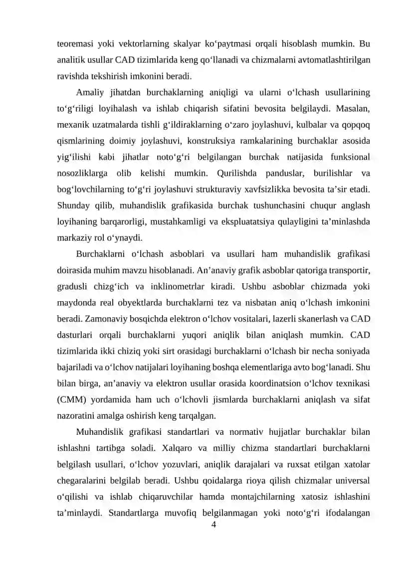 Obyektlar orasidagi burchaklarni o‘lchash 4