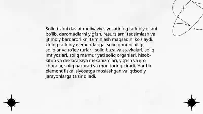 Soliq va soliqqa tortish faniga kirish 4
