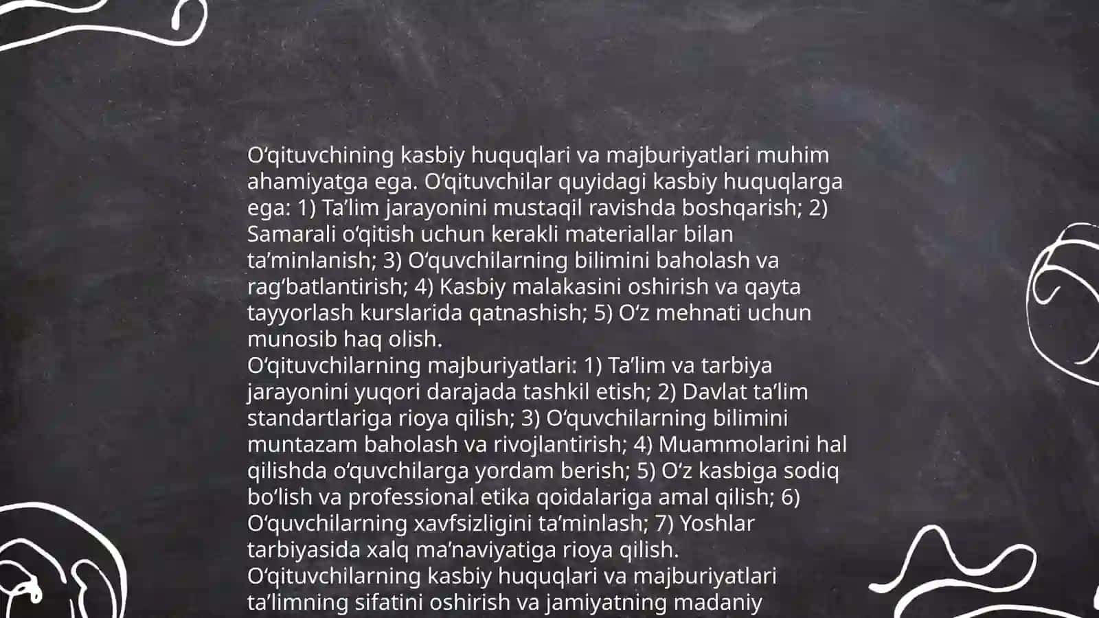 Pedagogik faoliyatning kasbiy huquqiy asoslari 4